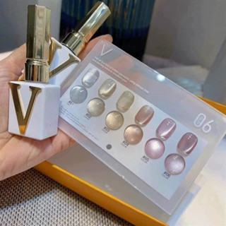 Sét mắt mèo ánh trăng 6 màu, tặng kèm bảng màu