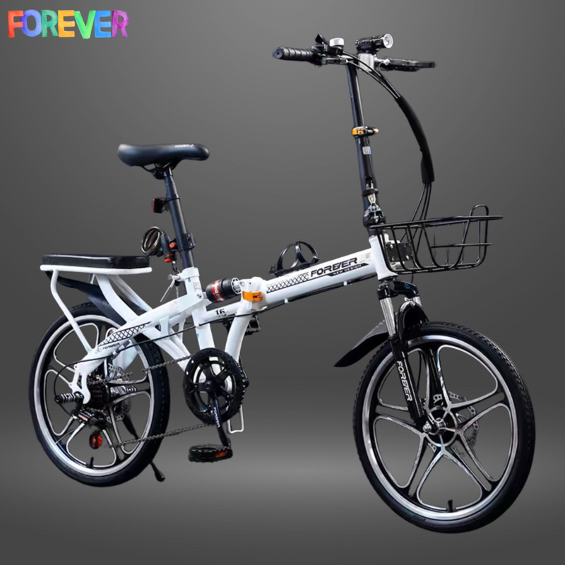Xe đạp gấp FOREVER, siêu nhẹ , xe đạp nhỏ 20 inch dành cho nam và nữ, tốc độ thay đổi cho người lớn