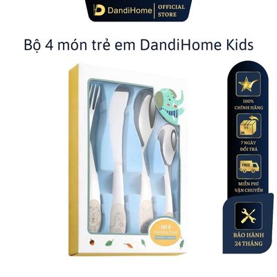 Bộ dao thìa nĩa cho bé tập ăn DandiHome inox 304 cao cấp an toàn vệ sinh - Có các lựa chọn
