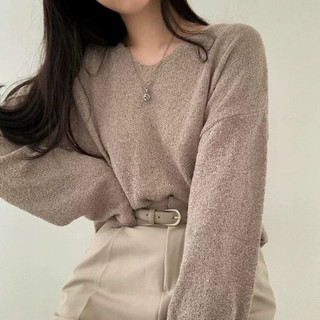 [Sẵn + Hoả tốc] 𝐗𝐢𝐚𝐨𝐥𝐮𝐮 | Áo len mỏng dáng ngắn croptop trơn, áo len cổ tim nhiều màu X03