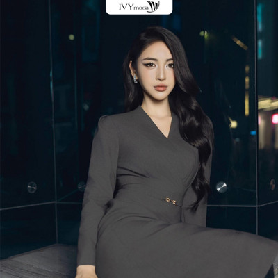 Đầm công sở nữ Primal Elegance IVY moda MS 48M9076