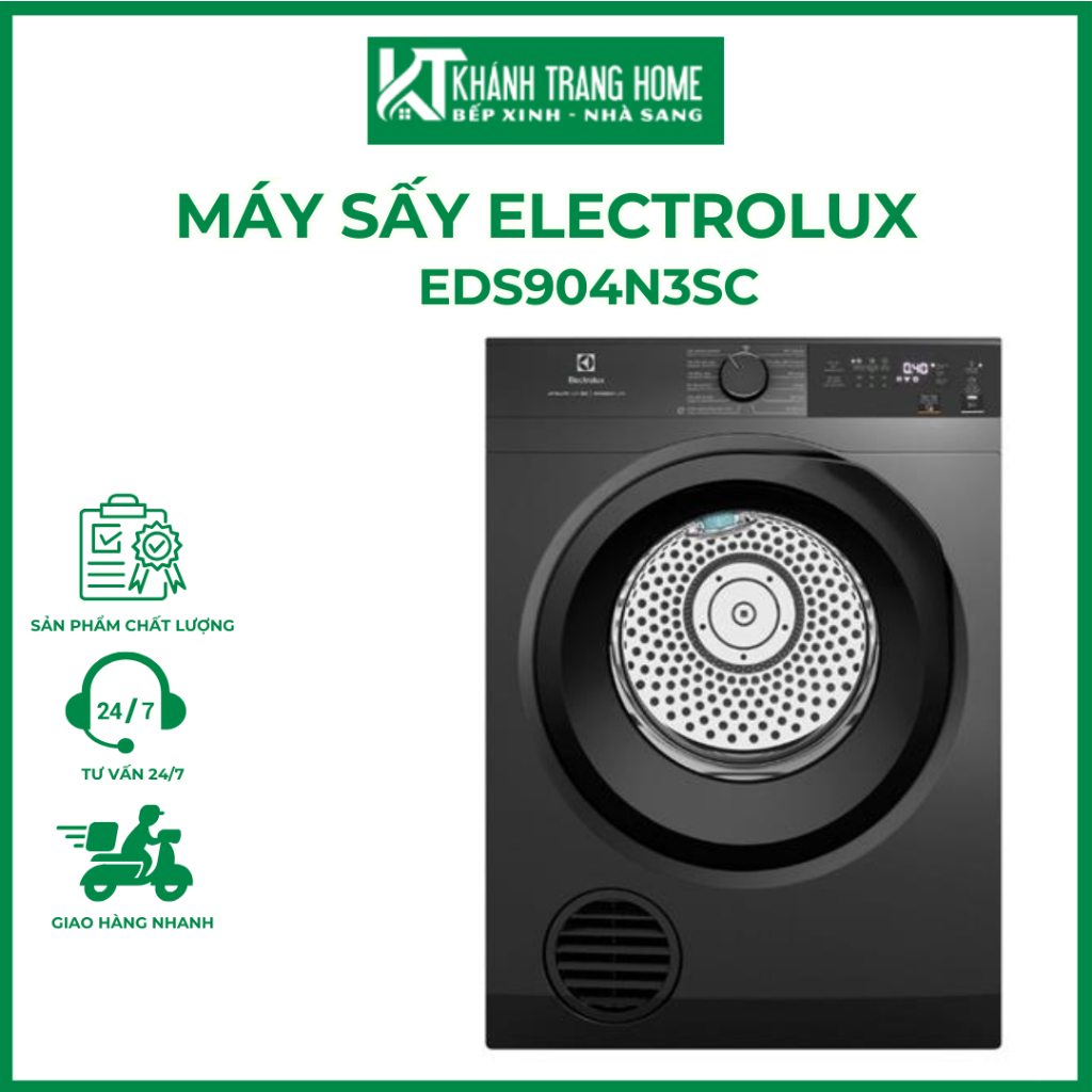Máy sấy thông hơi ELECTROLUX EDS904N3SC UltimateCare khối lượng sấy 9 kg - Khánh Trang Home