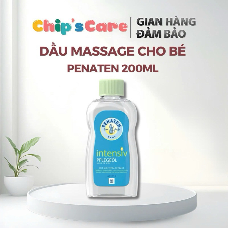 Dầu Massage matxa dưỡng ẩm Penaten 200ml cho bé từ sơ sinh Đức