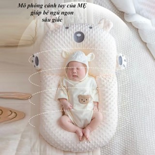 Đệm chống trào ngược cho bé Mingo Bunny đa năng làm gối chống bẹp đầu, gối chống trào ngược, đệm ngủ đúng tư thế