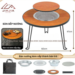 [MẪU MỚI] Bàn bếp nướng đa năng 2026 - Bếp nướng gia đình gấp gọn di động - Bàn trà du lịch, picnic
