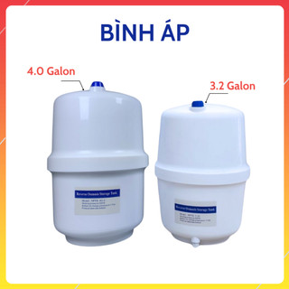  Bình Áp 3.2 Galon 8 lít  Và 4.0 Galon 10 lít  Karofi Nhựa Nguyên Sinh Kèm Van Dùng Cho Máy Lọc Nước RO 