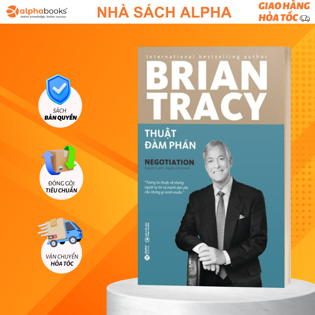Sách Thuật Đàm Phán - Brian Tracy (Tái Bản Mới Nhất) (Alpha Books)