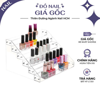 Kệ Mika 7 tầng đựng sơn trưng bày sơn kệ trong suốt