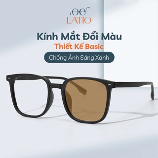 Kính râm đổi màu Nam Nữ LATIO Mẫu HOT 2025 được thiết kế form Basic nhưng không kém phần sang trọng - KM60