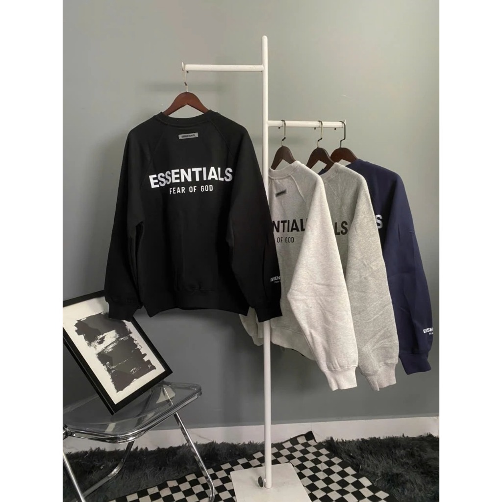 [5 Màu]Áo hoodie Essentials In Nổi Nam Nữ Tchipz Form Rộng Chất Vải Nỉ Bông Cao Cấp Full Tag Mac | BigBuy360 - bigbuy360.vn