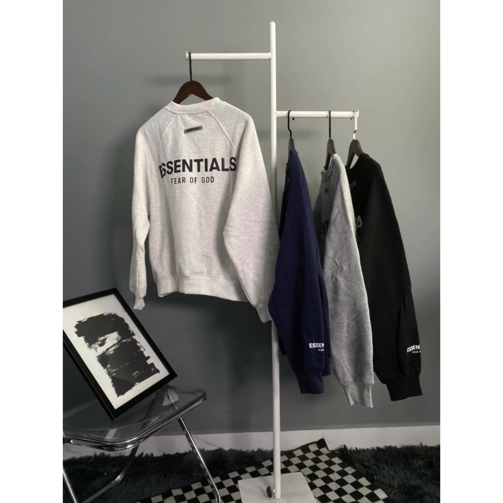 [5 Màu]Áo hoodie Essentials In Nổi Nam Nữ Tchipz Form Rộng Chất Vải Nỉ Bông Cao Cấp Full Tag Mac | BigBuy360 - bigbuy360.vn