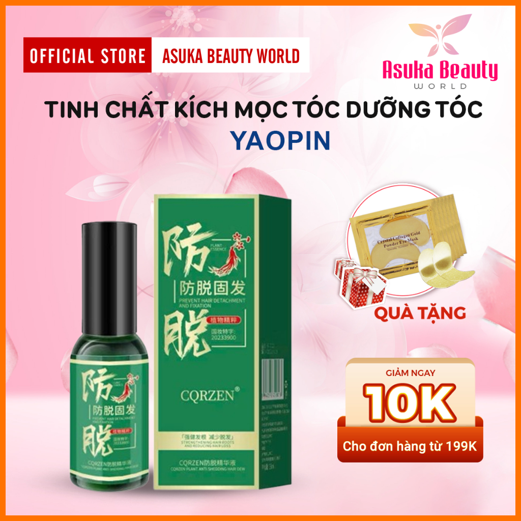 Tinh Chất Mọc Tóc Nhân Sâm YAOPIN - Xịt Mọc Tóc YAOPIN Kích Mọc Tóc, Giảm Rụng Tóc, Hói Đầu, Tóc Chắc Khỏe, Đen Óng