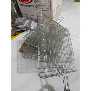 VỈ NƯỚNG THỊT -CÁ -LÀM BẰNG INOX 304 ,VỈ NƯỚNG THAN HOA