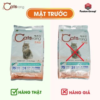 [Túi 5kg] Thức ăn hạt khô Catsrang cho mèo mọi lứa tuổi