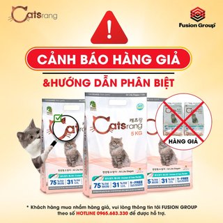 [Túi 5kg] Thức ăn hạt khô Catsrang cho mèo mọi lứa tuổi