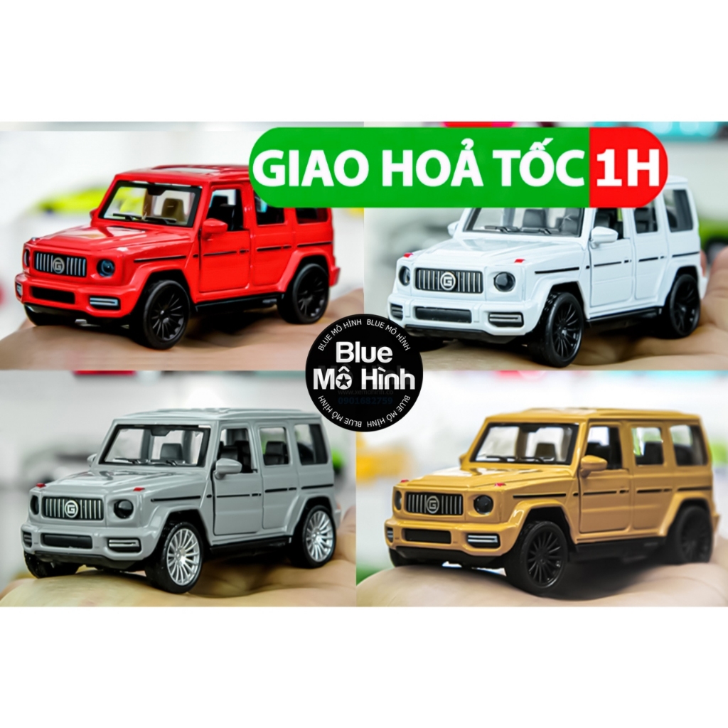 Mô hình xe ô tô đồ chơi cho bé bằng kim loại Mercedes G63 AMG SUV 1:43 nhiều màu