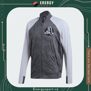 Áo Khoác Bomber Thể Thao Adidas VRCT Primeblue Xám - FB8121