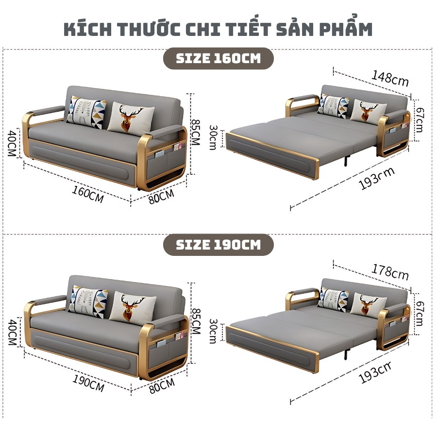 (Tặng KÈm Gối+Hộc Tủ)Ghế Sofa,Giường Sofa Gấp Gọn Đa Năng, Giường Ghế Sofa Bed Có Kết Hợp Hộc Tủ Chứa Đồ TIện Dụng. | BigBuy360 - bigbuy360.vn