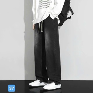 Quần baggy jean nam ống rộng có túi màu đen wash xám nhạt trơn cao cấp - BG37 chất bò dãn nhẹ from dán chuẩn