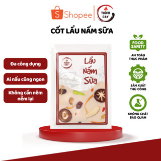 Cốt Lẩu Nấm Sữa Thích Cay Gói 100g Tiện Lợi Gia Vị Lẩu Nấm Trường Thọ Đậm Đà Chuẩn Vị Trung Hoa