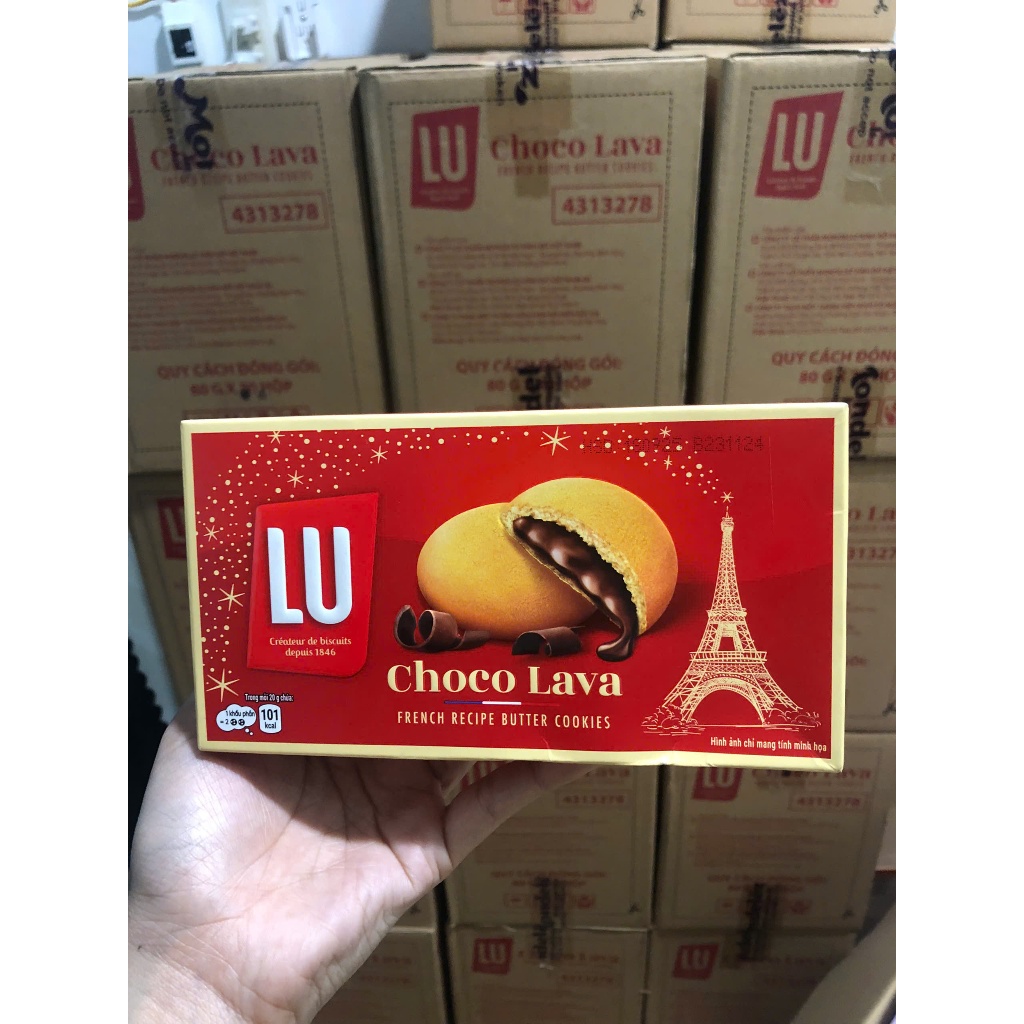 Bánh Quy Lu choco lava chảy 80g.