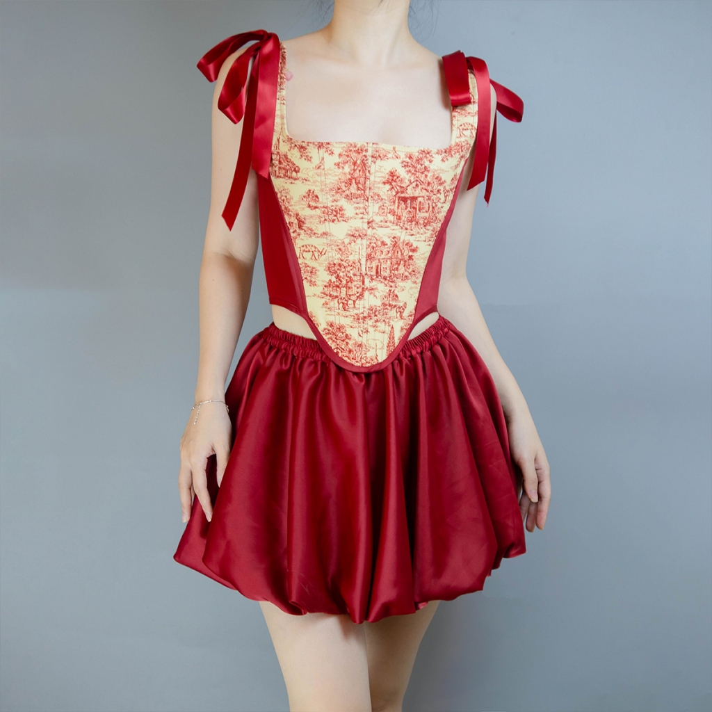 Létitia - Carmine Vivian Corset ft Pumpkin Skirt (áo Corset dáng Vivian).