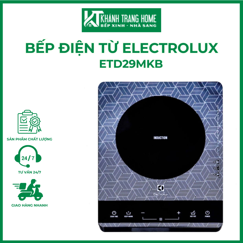 Bếp điện từ ELECTROLUX ETD29MKB thiết kế nhỏ gọn sang trọng - Khánh Trang Home