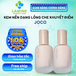 Kem Nền Dạng Lỏng JOCO - Kem Nền JOCO Dạng Lỏng Che Khuyết Điểm, Mỏng Nhẹ, Bền Màu, Chống Nước, Kiềm Dầu, Trong Suốt