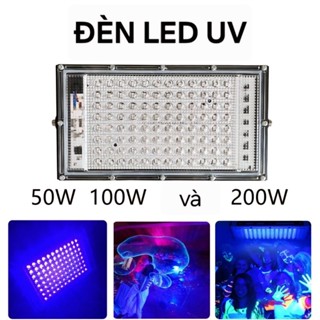Đèn led UV 50W- 100W - 200w tia cực tím 395nm có phích cắm và công tắc tắt bật.
