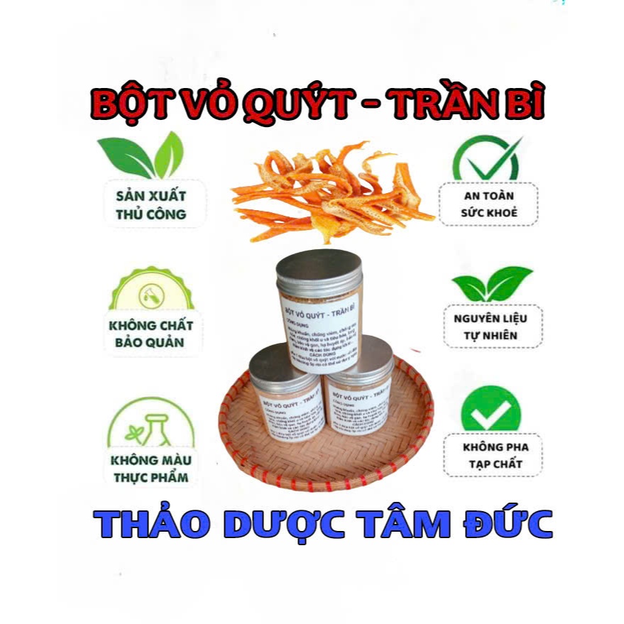 hũ 100g bột vỏ quýt - bột trần bì