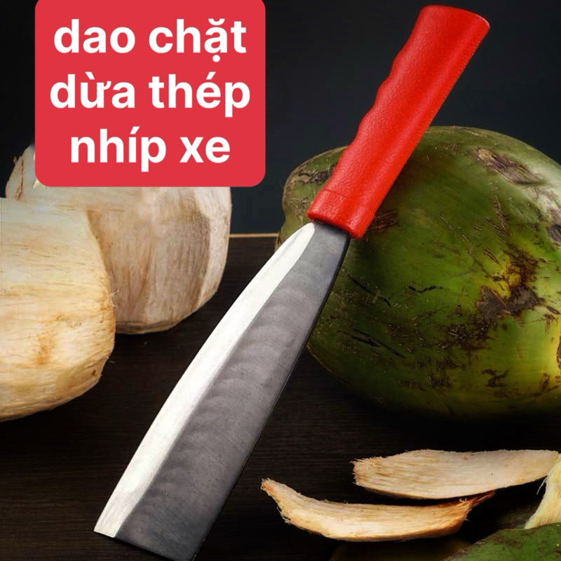 dao thép chặt dừa cán đỏ