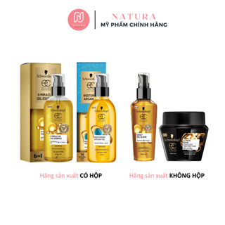 Dầu dưỡng tóc Schwarzkopf mềm mượt, phục hồi extra care daily oil elixir/ 6 miracles oil essence/ restoring argan 100ml