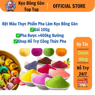 Bột màu làm kẹo bông gòn- Bột màu pha làm đường màu.