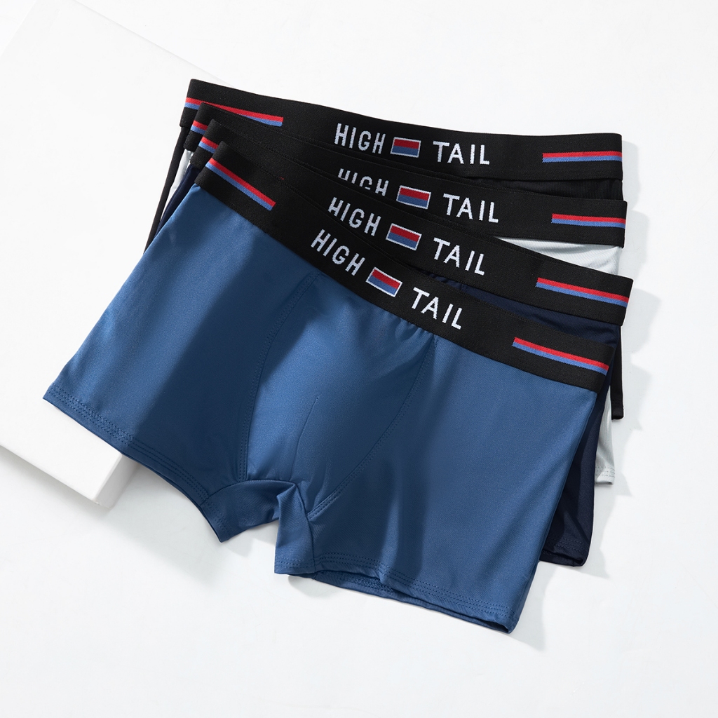 Quần Lót Nam Boxer Thun Lạnh Combo 4 Cái, Quần Sịp Nam Đùi Thun Lạnh Cao Cấp Co Giãn 4 Chiều Cực Thoáng Khí Kháng Khuẩn