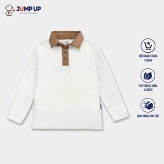 Áo Nỉ Trắng Cổ Nâu Cho Bé Trai Siêu Đẹp, Áo Trắng Nỉ Mặc Ấm Vào Mùa Đông Cho Bé Trai