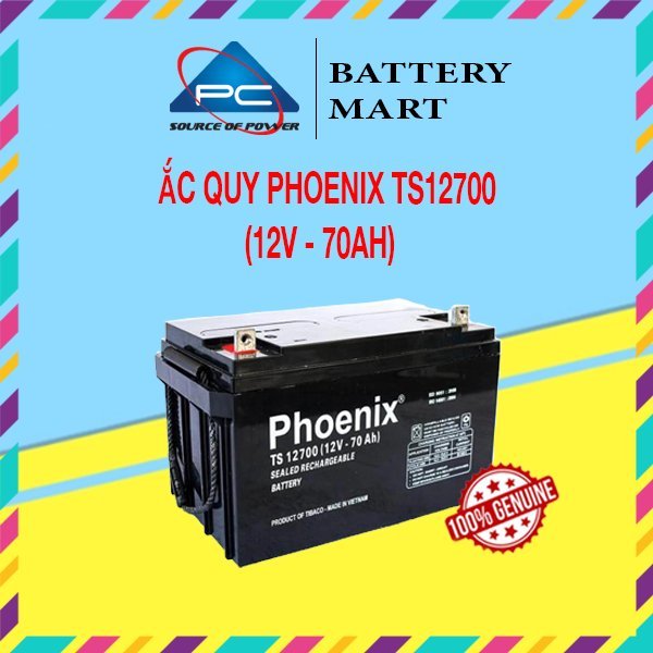 Bình Ắc Quy Khô PHOENIX TS12700 12V-70AH