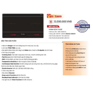 Bếp từ đôi Sevilla SV-TA60