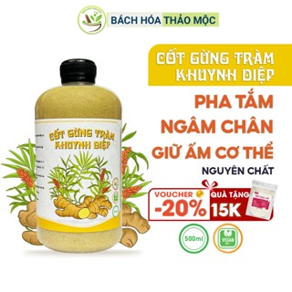 Cốt Gừng Tràm Khuynh Diệp Nguyên Chất Tắm Bé Ngâm Chân Giữ Ấm Cơ Thể 500ml