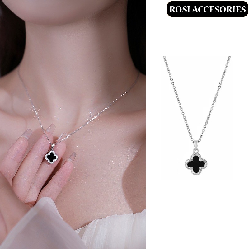 Dây chuyền cỏ 4 lá thời trang V2, vòng cổ nữ nhỏ nhẹ nhàng thời trang hàn quốc VCN011