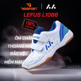 Giày Cầu Lông Trẻ Em Lefus L1086 Trắng Chính Hãng - Thiết Kế Giày Vừa Vặn, Nhẹ Và Thoải Mái, Ôm Chân, Tự Tin Vận Động
