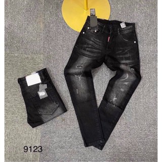 Quần jean nam co dãn cao cấp, quần dài nam đen trơn chất bò vải dày mẫu mới giá rẻ hàng chuẩn shop