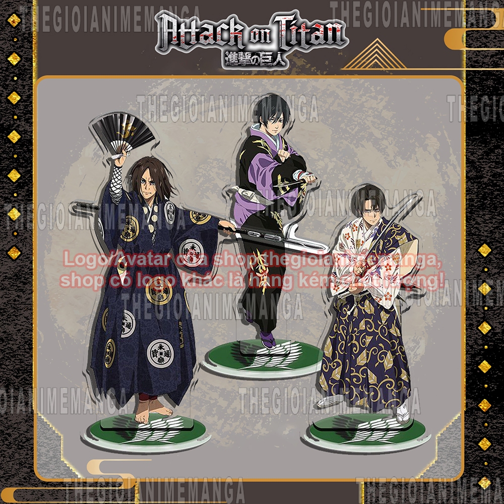 SALE Mô hình Standee ATTACK ON TITAN Đại chiến Titan ver KIẾM SĨ tượng acrylic anime mica chibi trưn