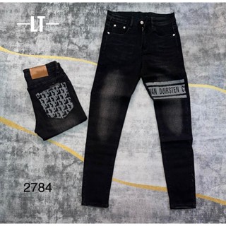 Quần jean nam CAO CẤP phối họa tiết siêu đẹp chất jean dày dặn chuẩn from trẻ trung mẫu mới giá rẻ