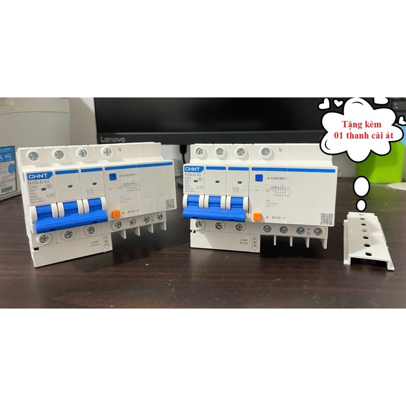 Attomat RCBO chint 3P+N 40A N 63A NXBLE-63