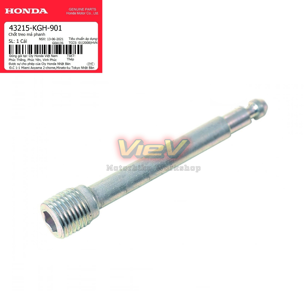 Chốt Treo Má Phanh Sau / Cốt Treo Bố Thắng Sau Winner - Winner X - GTR - Sonic (43215-KGH-901)