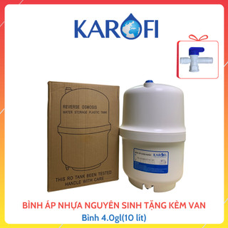  Bình Áp 3.2 Galon Karofi Chính Hãng  Mẫu Mới Nhất  Nhựa Nguyên Sinh Kèm Van Dùng Cho Máy Lọc Nước RO 