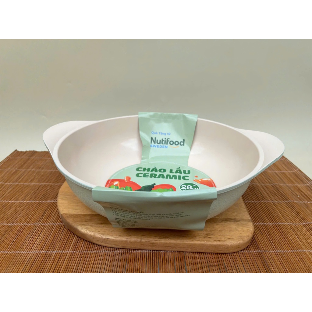 CHẢO LẨU CERAMIC GREENCOOK 28CM HKM NUTIFOOD