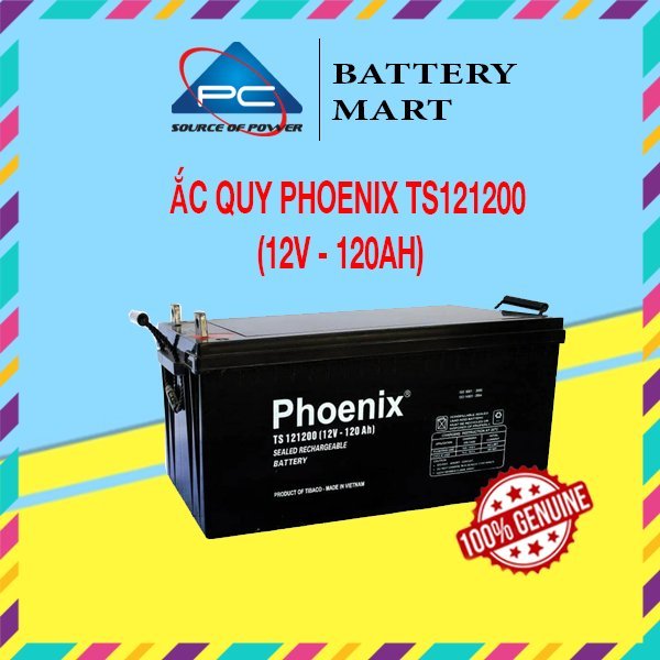 Bình Ắc Quy Khô PHOENIX TS121200 12V-120AH