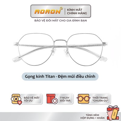 Gọng Kính Titan AORON Chất Liệu Gọng Bền Bỉ Bọc TR90 Chống Gãy Họa Tiết Mới Lạ Thời Trang Phù Hợp Nam Và Nữ AK196