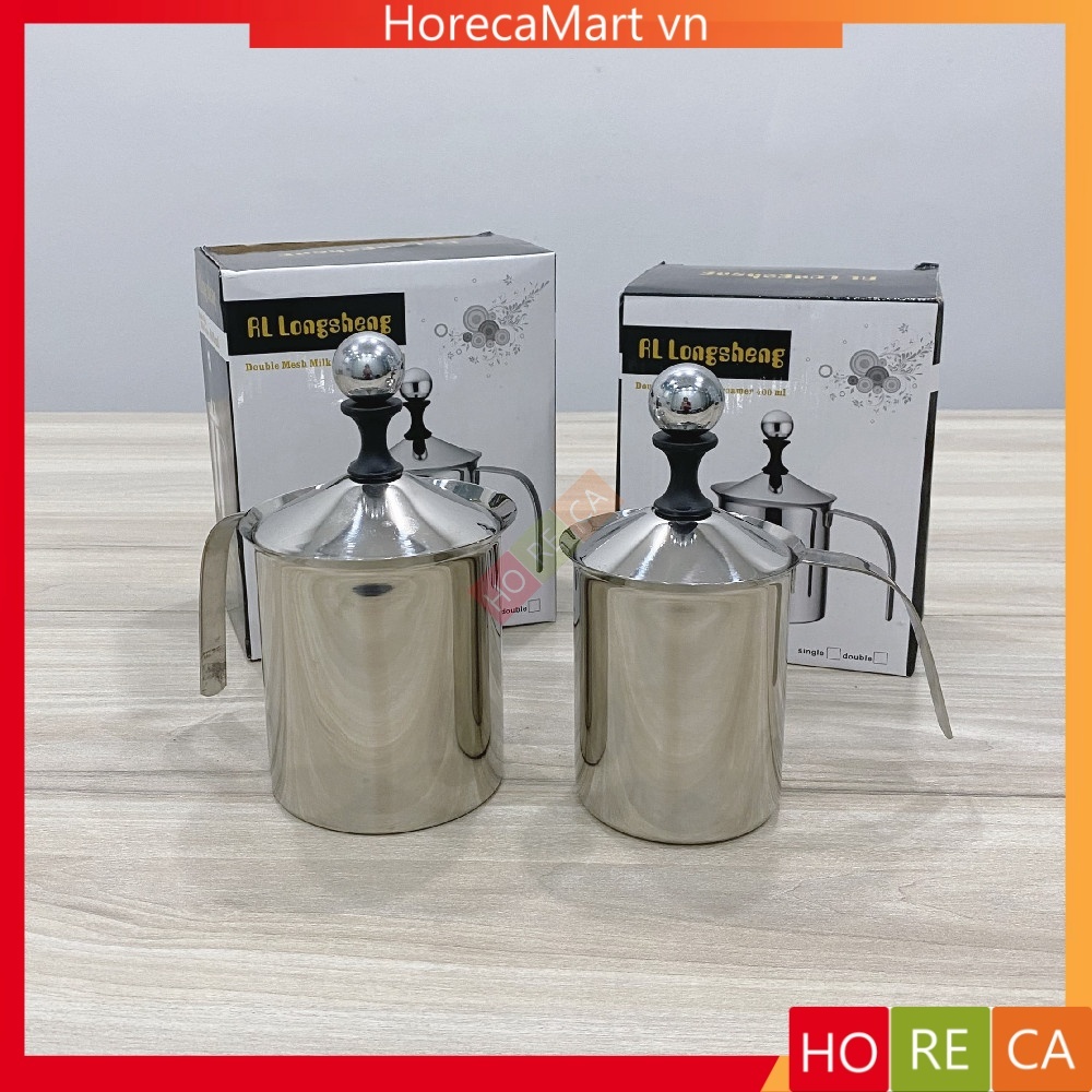 Ca đánh sữa lạnh tạo bọt inox 304, dung tích  400cc - 800cc